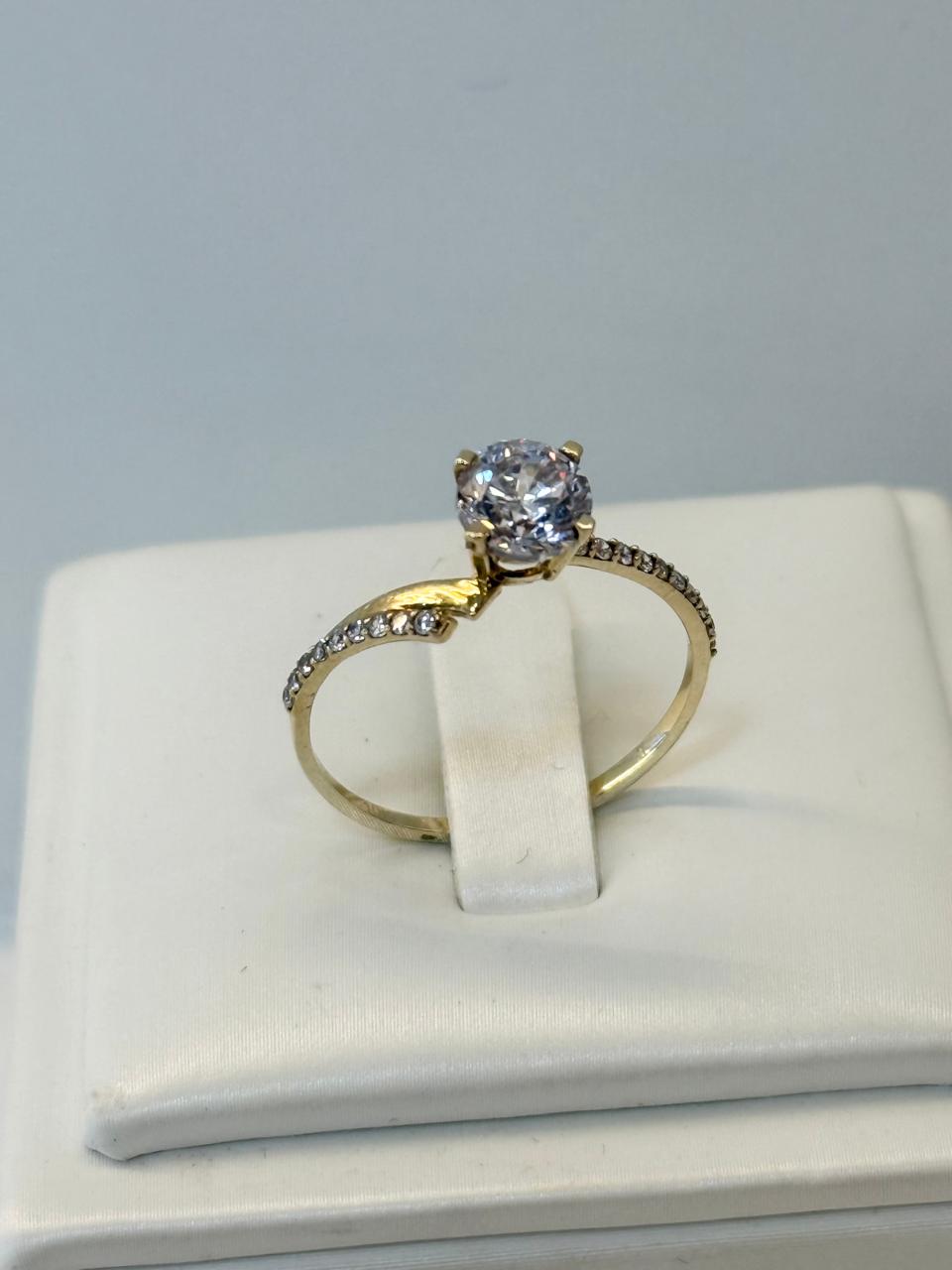 ANILLO COMPROMISO TANZANITA 10K1.3GR